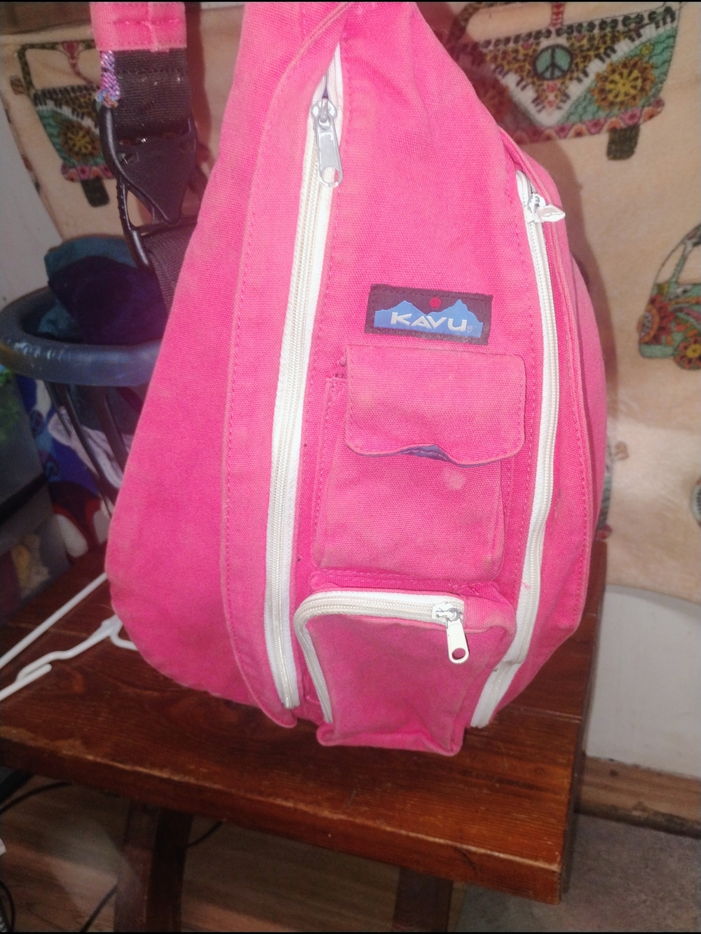 KAVU Pink Sling Bag – Compact Everyday Crossbody
